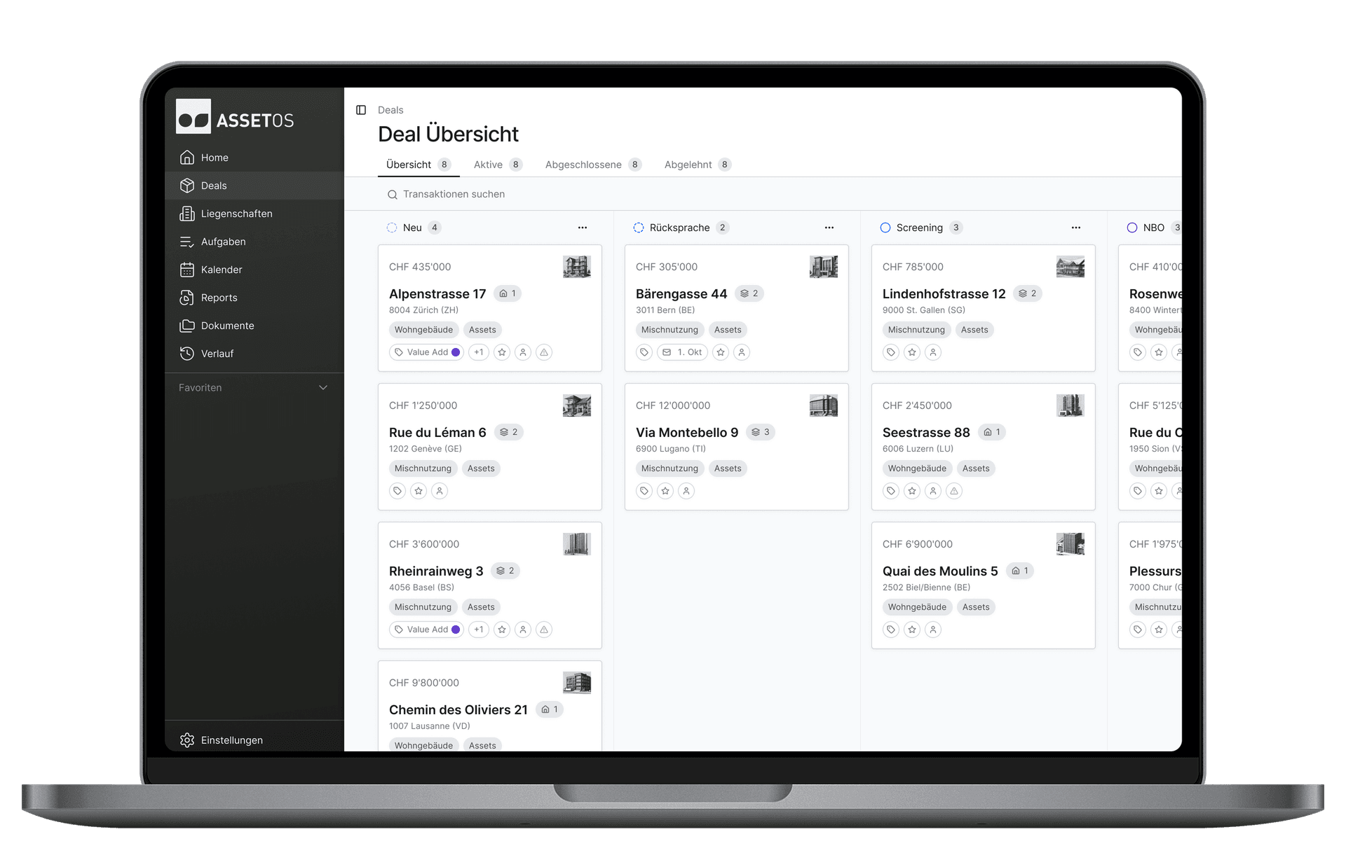 AssetOS Product Interface