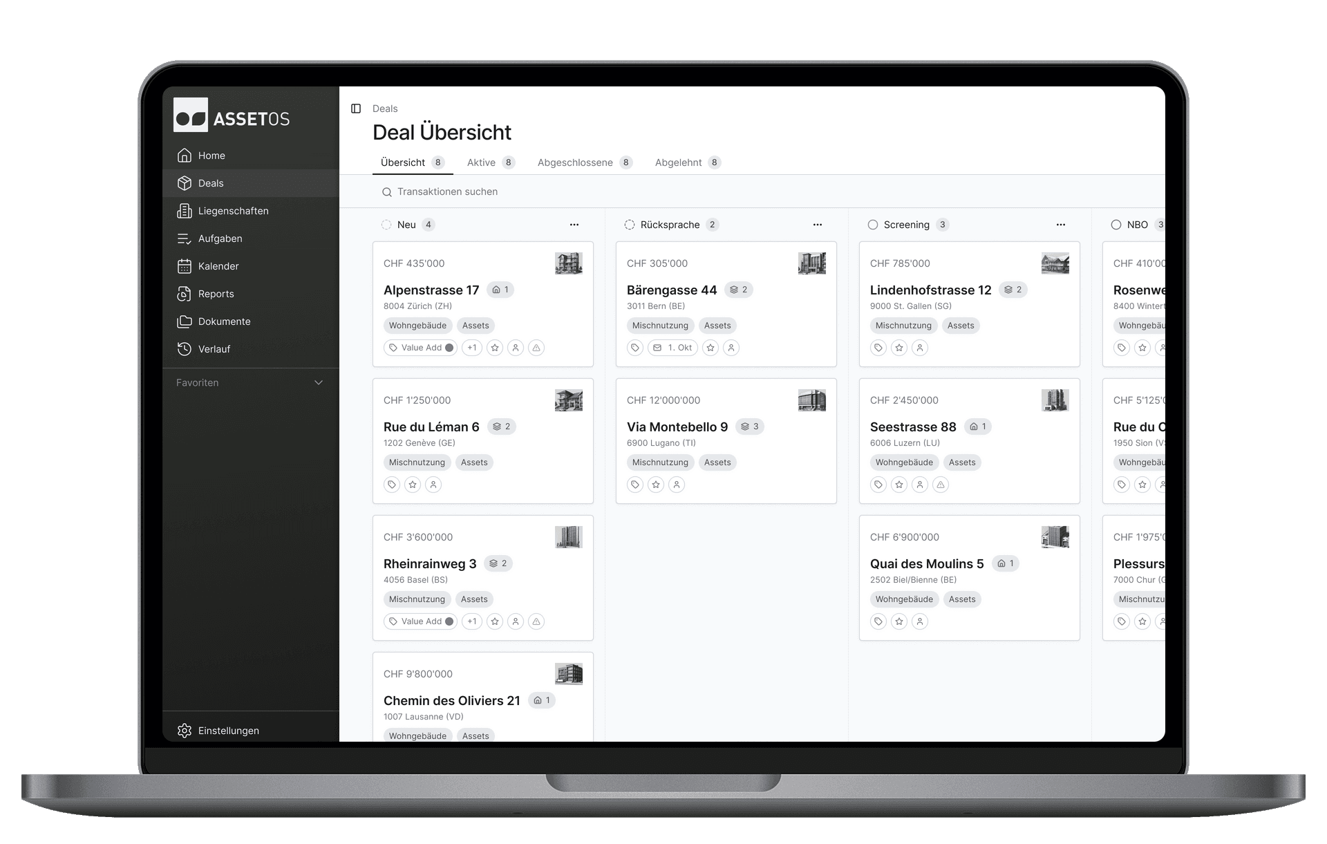 AssetOS Product Interface