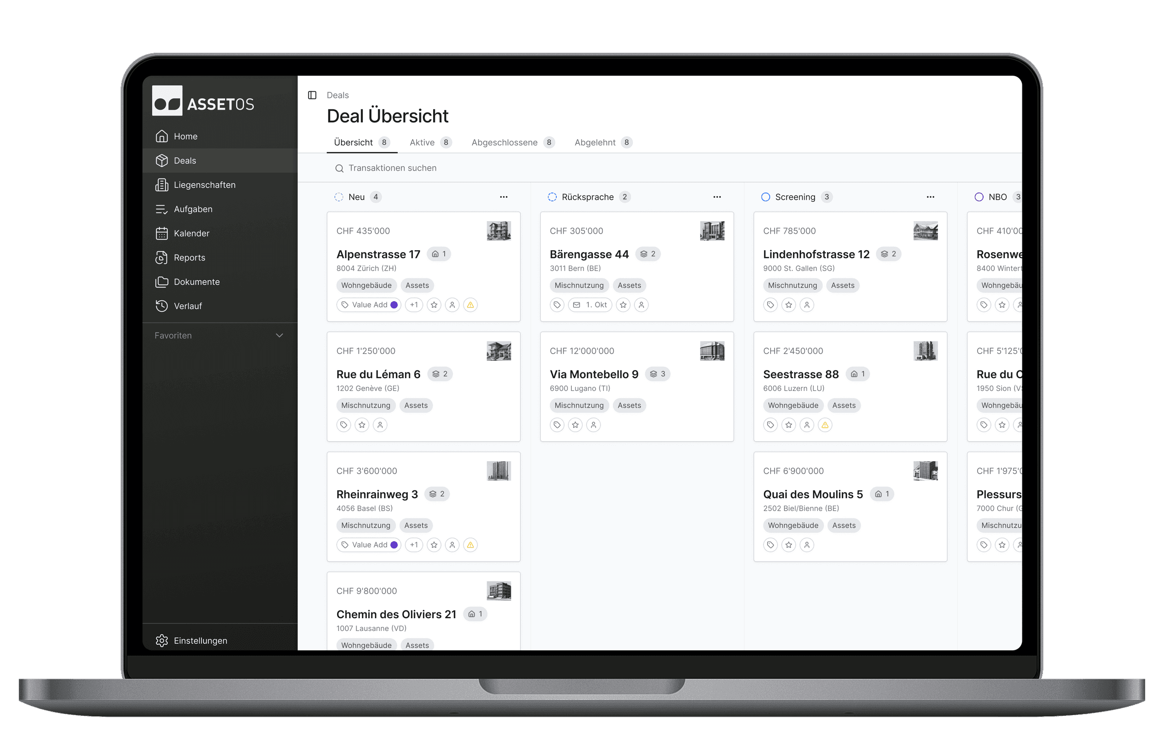 AssetOS Product Interface